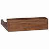 vidaXL Koffer Bruin 36 x 30 x 10 cm Massief Mahoniehout