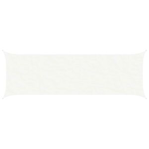 vidaXL Zonneschaduwzeil Wit 6 x 2 m 100% Polyester Oxford