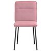 vidaXL Eetkamerstoelen 4 st fluweel roze