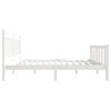vidaXL Bedframe massief hout wit 140x190 cm