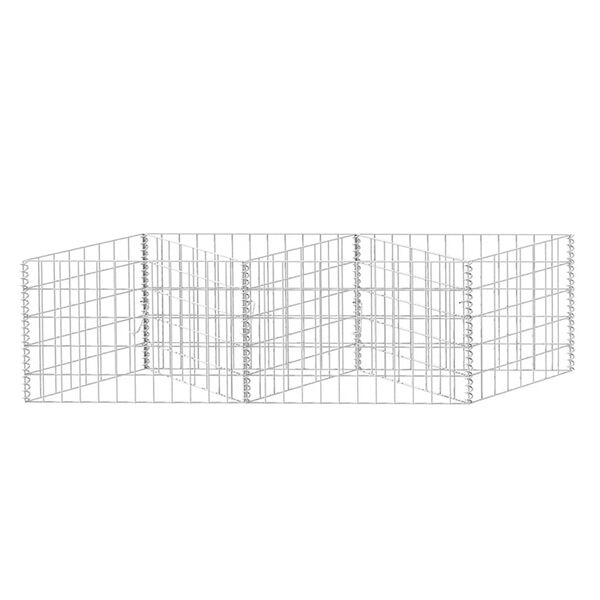 vidaXL Gabion mand 120x30x50 cm gegalvaniseerd staal