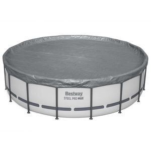 Bestway Zwembadcover &Oslash;6,71 m Rond Polyester Grijs