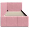 vidaXL Hoekbedframe met hoofdeinde Roze 80 cm x 200 cm Fluweel