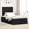 vidaXL Ottoman bed met matrassen 120x190cm fluweel zwart