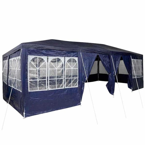 vidaXL Partytent Blauw 800 x 400 x 266 cm Polyetheen