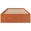 vidaXL Bedframe zonder matras massief grenenhout wasbruin 100x200 cm