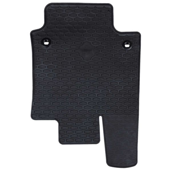 vidaXL Autobodemmat 4 pcs Zwart Rubber