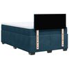 vidaXL Boxspring met matras fluweel blauw 120x190 cm
