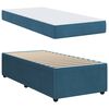 vidaXL Bedframe met matras Blauw 100 x 200 cm Stof
