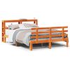 vidaXL Bedframe met hoofdbord grenenhout wasbruin 140x200 cm