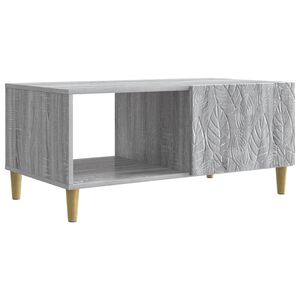 vidaXL Salontafel Grijs Sonoma 90 x 50 x 40 cm Bewerkt hout