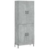 vidaXL Hoge kast 69,5x34x180 cm bewerkt hout betongrijs