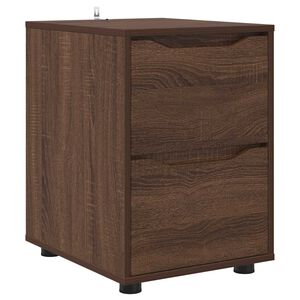 vidaXL Opbergkast Bruin Eiken 40 x 48 x 57 cm Bewerkt hout