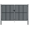vidaXL Tuinpoort Antraciet 300x175 cm Staal