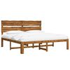 vidaXL Tweepersoonsbed met hoofdeinde ROSTOCK Naturel 180 x 200 cm