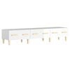 vidaXL Tv-meubel 150x34,5x30 cm bewerkt hout hoogglans wit