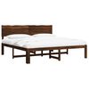 vidaXL Tweepersoonsbed met hoofdeinde ROSTOCK Donkerbruin 180 x 200 cm