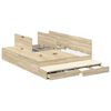 vidaXL Opbergbedframe met lade Sonoma Eiken 160 cm Bewerkt hout