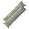 vidaXL Kussensloop 2 st HEERLEN Groen 40 x 145 cm Chenille Stof