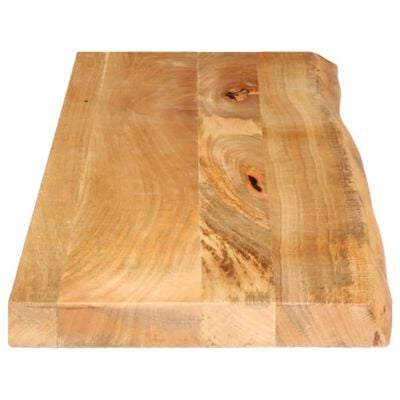 vidaXL Tafelblad met natuurlijke rand 100x40x2,5 cm massief mangohout