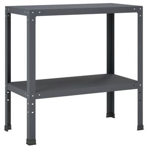 vidaXL Planttafel 100 x 40 x 80 cm Gepoedercoat staal Antraciet