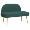 vidaXL Beklede bank met rugleuning Donkergroen 110 x 60 x 76 cm