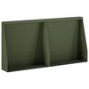 vidaXL Keerwand 2 st 40 x 12 x 30 cm Staal Olijfgroen