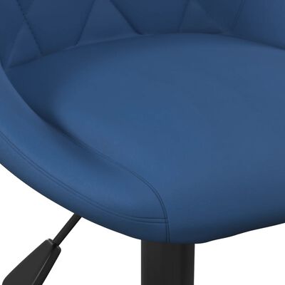 vidaXL Barkrukken 2 st fluweel blauw