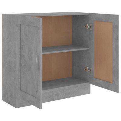 vidaXL Boekenkast 82,5x30,5x80 cm spaanplaat betongrijs