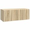 vidaXL Wandbeugel TV-kast 78,5 x 31 x 30 cm Sonoma Eiken Bewerkt hout