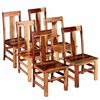 vidaXL Eetkamerstoelen 6 st massief hout