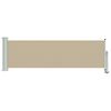 vidaXL Zijkant luifel 60 x 300 cm 100% polyester ijzer staal