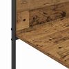 vidaXL Kledingrek met plank Bruin 120 x 44 x 160 cm Bewerkt hout