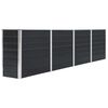 vidaXL Plantenbak verhoogd 320x40x77 cm gegalvaniseerd staal antraciet