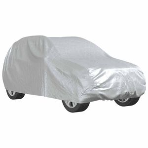 vidaXL Autohoes voor SUV met gespriemen M volledig zilverkleurig