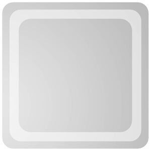 vidaXL LED Badkamer Spiegel Transparant 40 x 40 cm gehard glas