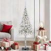 vidaXL Kerstboom met 150 LED met standaard Wit 150 cm PE en staal