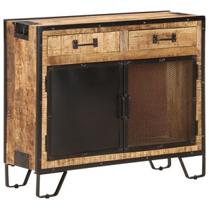 vidaXL Dressoir 80x31x71 cm massief ruw mangohout