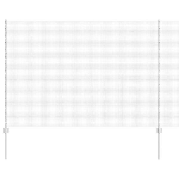 vidaXL Hek met Paal Zilver 1,5 x 25 m Staal
