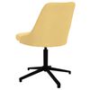 vidaXL Kantoorstoel draaibaar stof geel