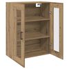 vidaXL Dressoir Artisan Eiken 69,5 x 34 x 90 cm Bewerkt hout