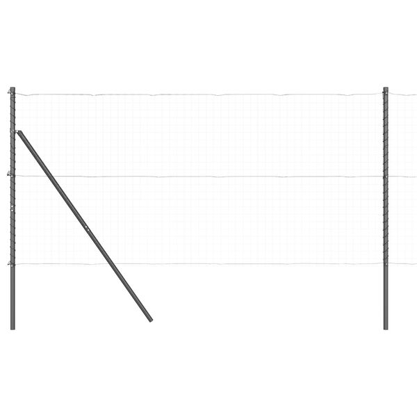 vidaXL Afrasteringspaal 13 pcs Grijs Staal