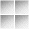 vidaXL Trap Tread Vierkant 4 pcs Zilver 50 x 50 cm Aluminium