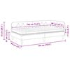 vidaXL Hoekbedframe met matras Lichtgrijs 90 x 190 cm Fluweel