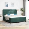 vidaXL Boxspringbed met matras Donkergroen 200 x 180 cm Polyester
