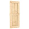 vidaXL Schuifdeur NARVIK Naturel en Zwart 85 x 210 cm (213,5 cm)