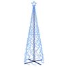 vidaXL Kegelkerstboom 500 LED's blauw 100x300 cm