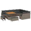 vidaXL Tuin Sofa Set 12 st 11-Aantal zitplaatsen Grijs