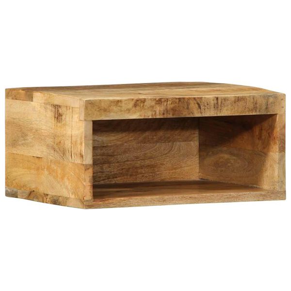 vidaXL Tv-meubel wandmontage 40x30x19 cm massief ruw mangohout