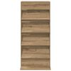 vidaXL Tijdschrift Rek Artisan Eiken 70 x 41 x 156 cm Bewerkt hout